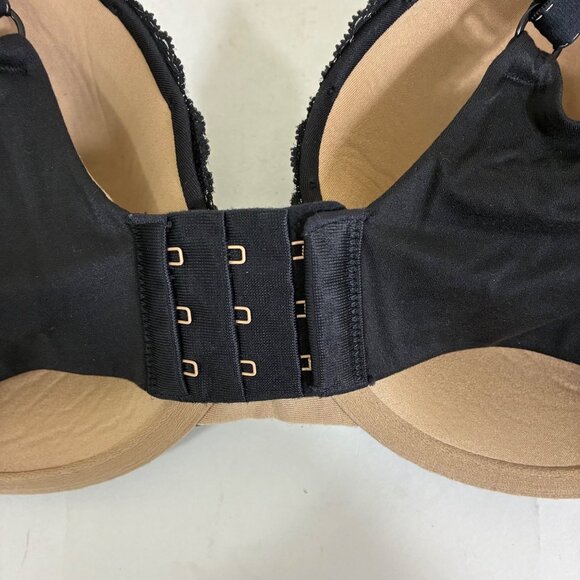 Maidenform Comfort Devotion Embellished Coverage Bra Black Sz 34DD Coquette - Picture 5 of 6